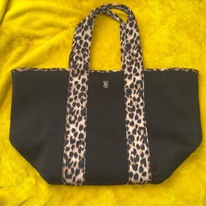 NWOT- Victoria Secret Leopard Mesh Tote